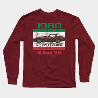 California Emissions Brown 1980 Long Sleeve T-Shirt